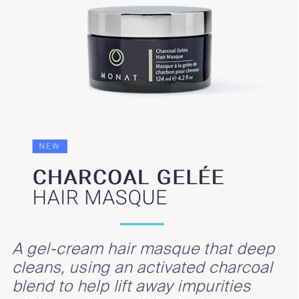 Brand new Monat Charcoal Gelee Hair Mask.